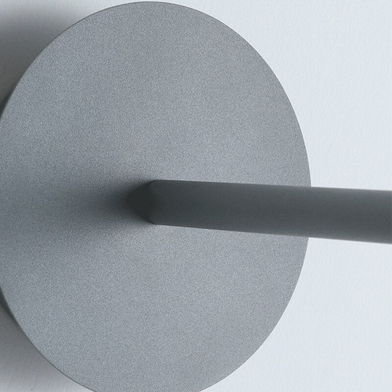 Modern Adjustable Wall Light - Iron and Glass Bedside Sconces in Black, Grey, and White, Perfect for Elegant Ambiance