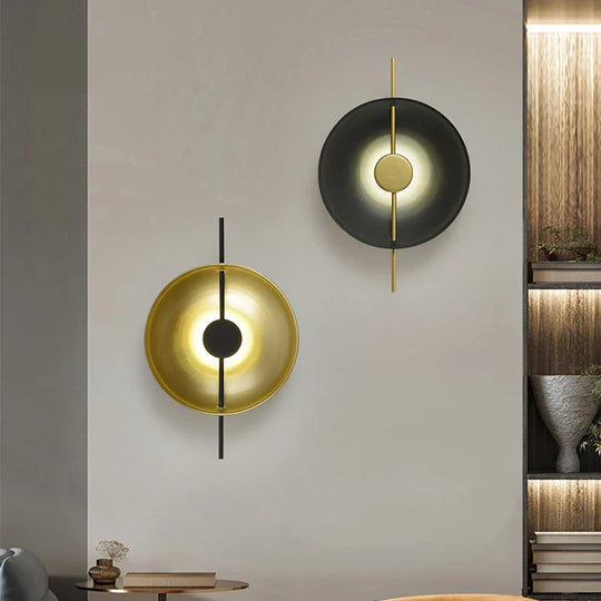 Nordic Modern Wall Sconce - Dimmable Wall Light in White, Black, Gold - Sleek Metal and Glass Design