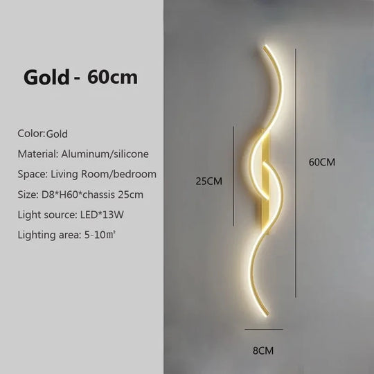 Variant image for Modern Minimalist LED Wall Sconce Lighting – 24-Inch Long Strip Wall Lamp for Bedroom and Living Room-8