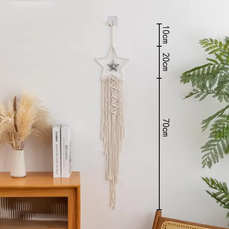 Variant image for Bohemian Macrame Wall Hanging Tapestry – 96cm Cotton Wall Art Decor for Kids' Rooms and Nurseries-3