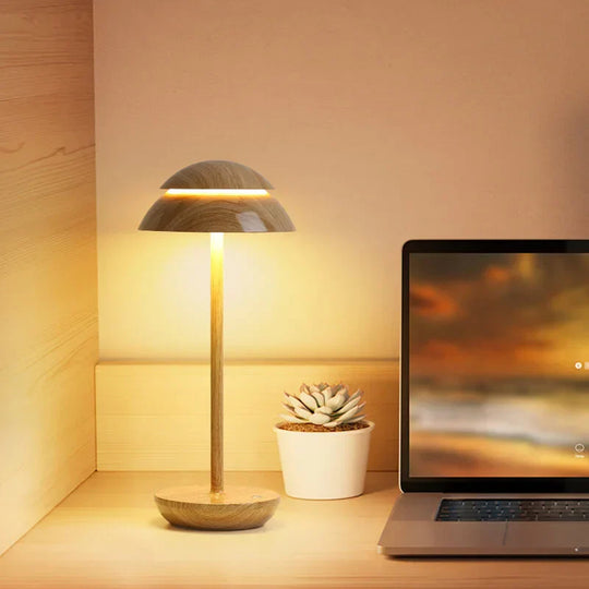Cordless Scandinavian Table Lamp with Dimmable Touch Control - 4000 mAh Battery, Warm Lighting for Home and Office