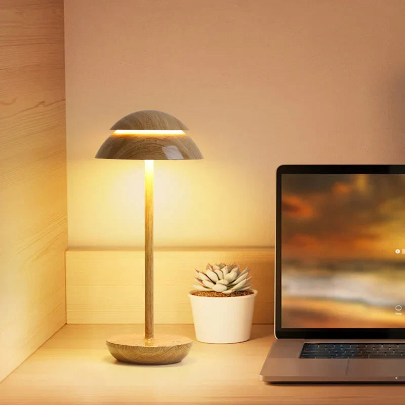Cordless Scandinavian Table Lamp with Dimmable Touch Control – Battery Operated, 4000 mAh, Warm Light for Home and Office