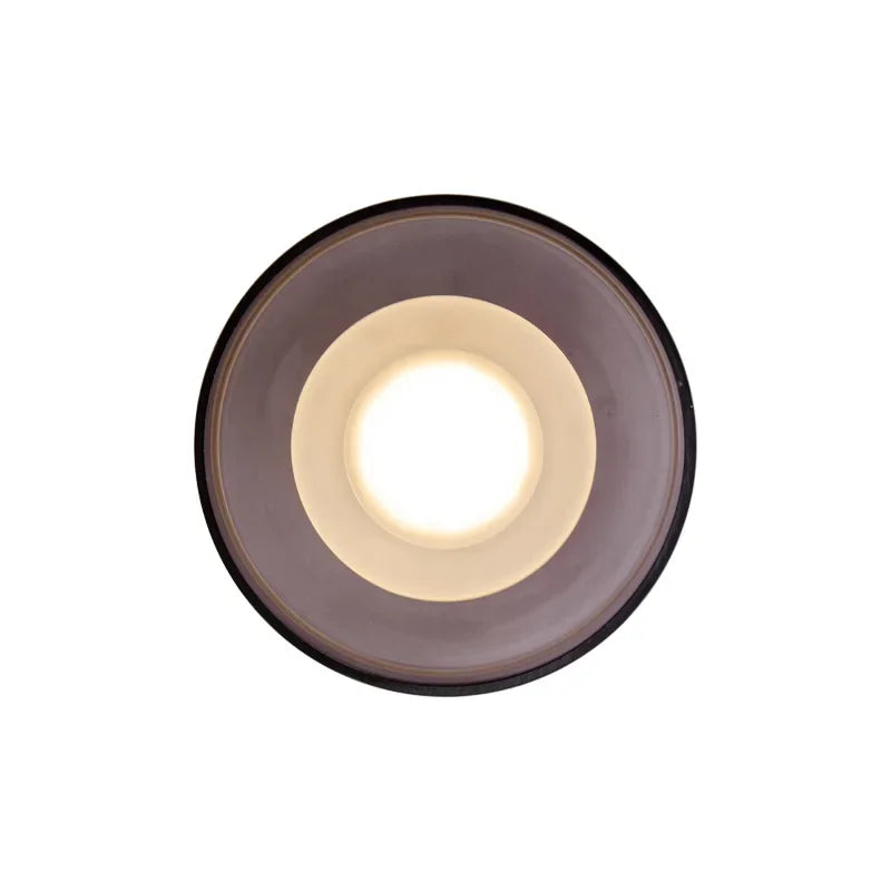 Modern LED Wall Lamp with Clear and Gray Glass Shades – Stylish Wall Sconces for Ambient Lighting