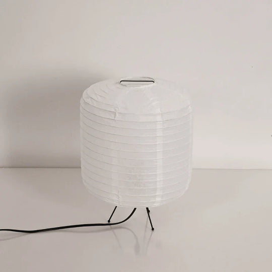Japanese Rice Paper Table Lamp with Bamboo Frame – Elegant Minimalist Design for Bedroom or Living Room