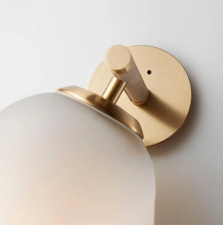 Modern Glass Wall Sconce Lighting with Customizable Shades for Elegant Ambient Illumination