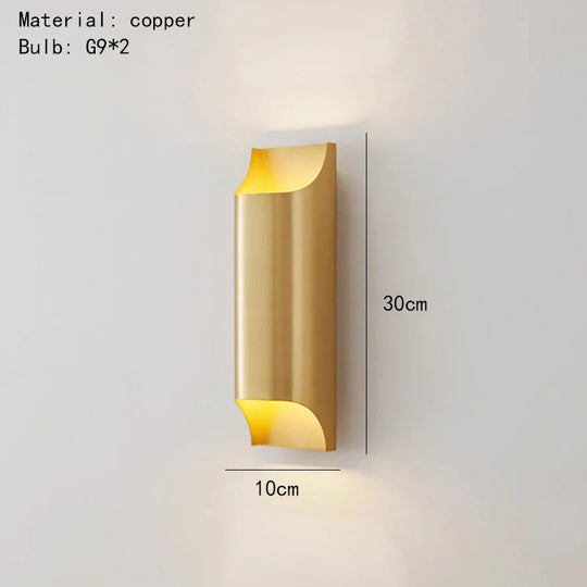 Modern Brass LED Wall Sconce for Directional Lighting – Elegant Wall Lamp for Home Décor and Foyer
