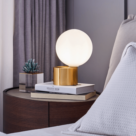 Touch Control Table Lamp with Unique Golden Finish – Stylish Bedside or Desk Lamp for Modern Home Decor