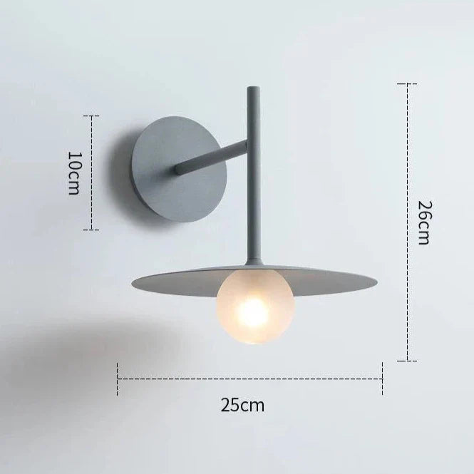 Variant image for Modern Adjustable Wall Light - Iron and Glass Bedside Sconces in Black, Grey, and White, Perfect for Elegant Ambiance-5