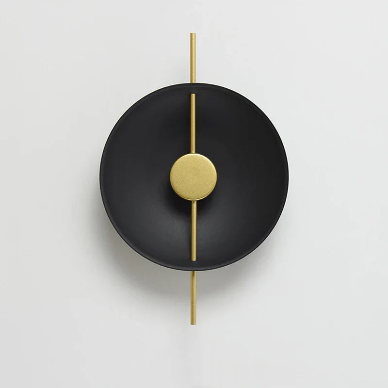 Nordic Modern Wall Sconce - Dimmable Wall Light in White, Black, Gold - Sleek Metal and Glass Design