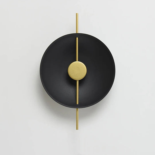 Nordic Modern Wall Sconce - Dimmable Wall Light in White, Black, Gold - Sleek Metal and Glass Design