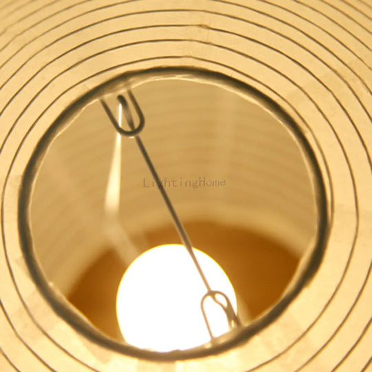 Japanese Rice Paper Table Lamp with Bamboo Frame – Handcrafted Minimalist Design for Bedroom and Living Room