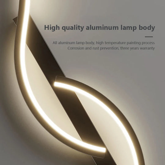Modern Minimalist LED Wall Sconce Lighting – 24-Inch Long Strip Wall Lamp for Bedroom and Living Room