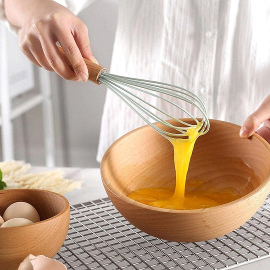 11-Piece Silicone Cooking Utensil Set with Wooden Handles – Nonstick, BPA-Free Kitchen Tools
