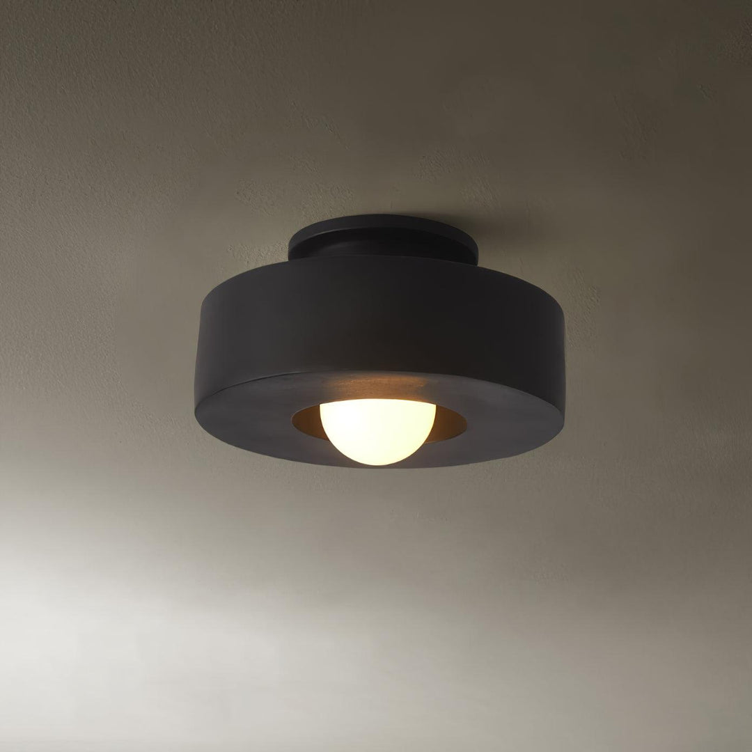 Variant image for Modern Resin Flush Mount Ceiling Light – 30cm Geometric Design for Indoor Use, Compatible with LED Bulbs-3