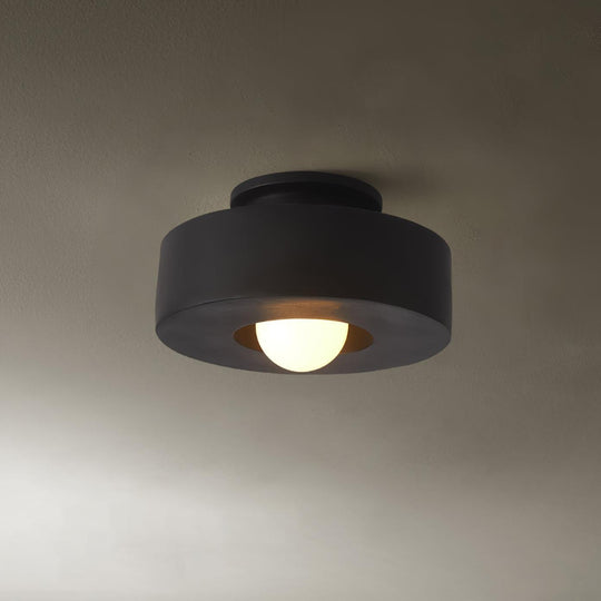 Variant image for Modern Resin Flush Mount Ceiling Light – 30cm Geometric Design for Indoor Use, Compatible with LED Bulbs-3