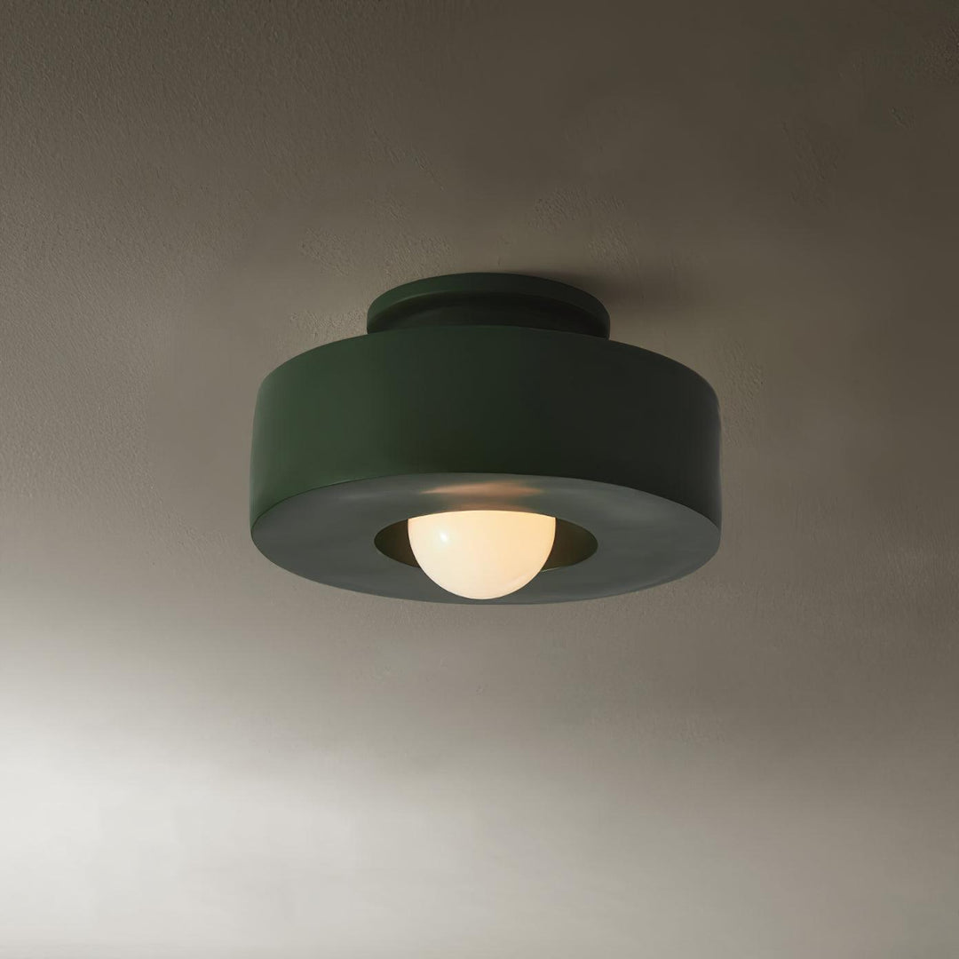 Variant image for Modern Resin Flush Mount Ceiling Light – 30cm Geometric Design for Indoor Use, Compatible with LED Bulbs-2