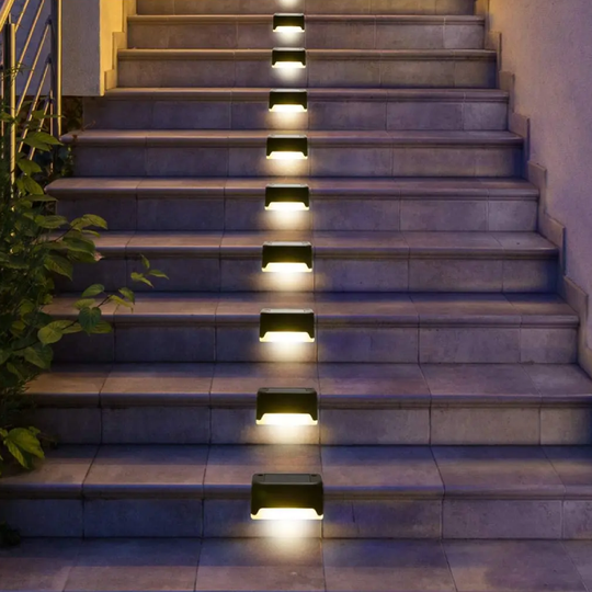 Variant image for Solar Waterproof Outdoor Stair Lights with Dusk to Dawn Sensor – Energy-Efficient LED Solar Lights for Garden and Patio-4
