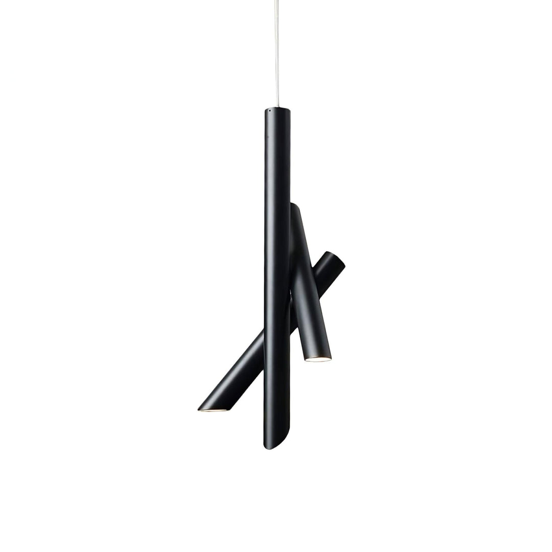 Variant image for Modern Black Pendant Light for Kitchen Island – Adjustable Height Aluminum Tube Design with Integrated LED-5