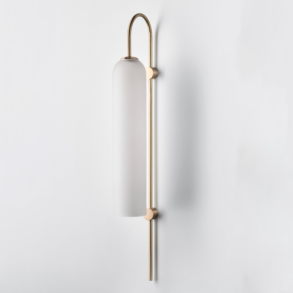Modern Brass Wall Sconce with Unique Color Options – Elegant Wall Lights for Home Decor