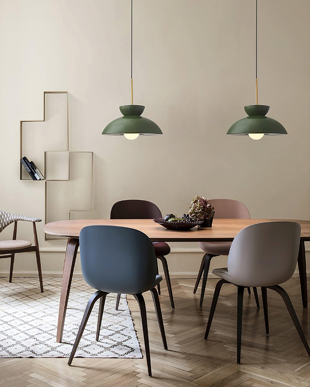 Lampe Suspendue Noire Moderne – Luminaire Plafonnier en Résine Unique pour Cuisine et Salle à Manger – Éclairage Suspendu à Hauteur Réglable