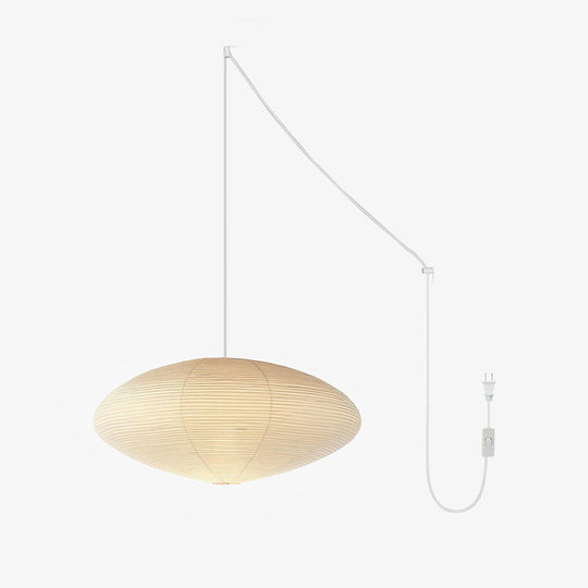 Handmade Washi Paper Pendant Light – 50cm & 60cm Indoor Swag Light for Cozy Ambiance