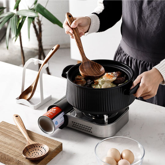 7-Piece Eco-Friendly Teak Wooden Cooking Utensil Set – Durable Kitchen Tools for All Cooking Tasks