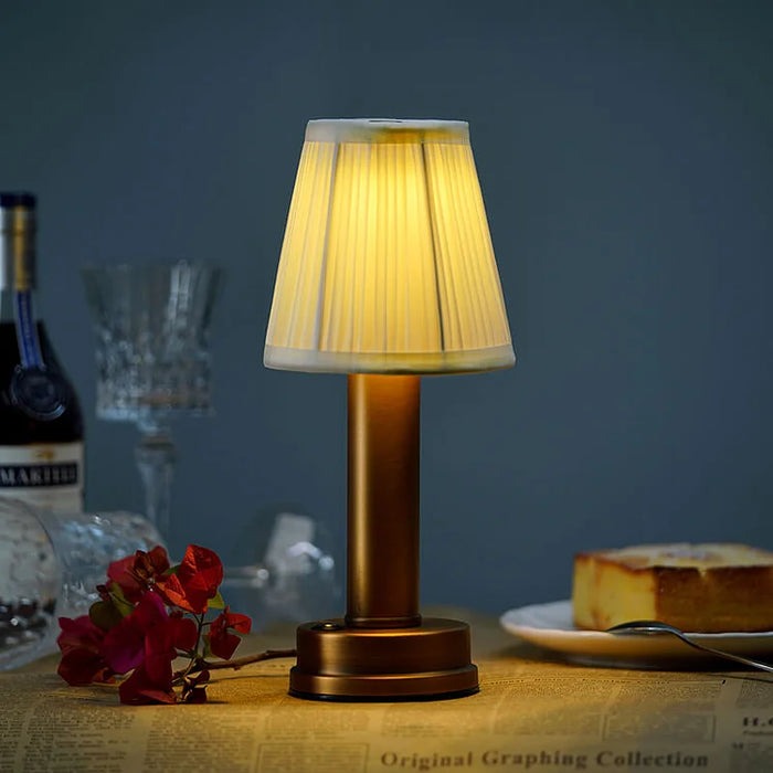 LED Wireless Metal Table Lamp - Modern, Portable, Energy-Efficient Lighting