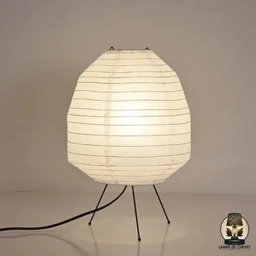 Japanese Rice Paper Table Lamp with Bamboo Frame – Elegant Minimalist Design for Bedroom or Living Room