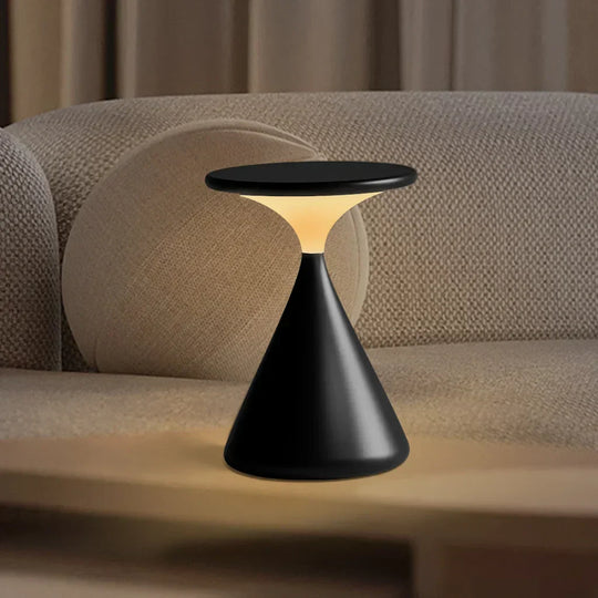 Variant image for Cordless Hourglass Table Lamp with Adjustable Brightness – Modern LED Battery Operated Lamp for Home and Office-3