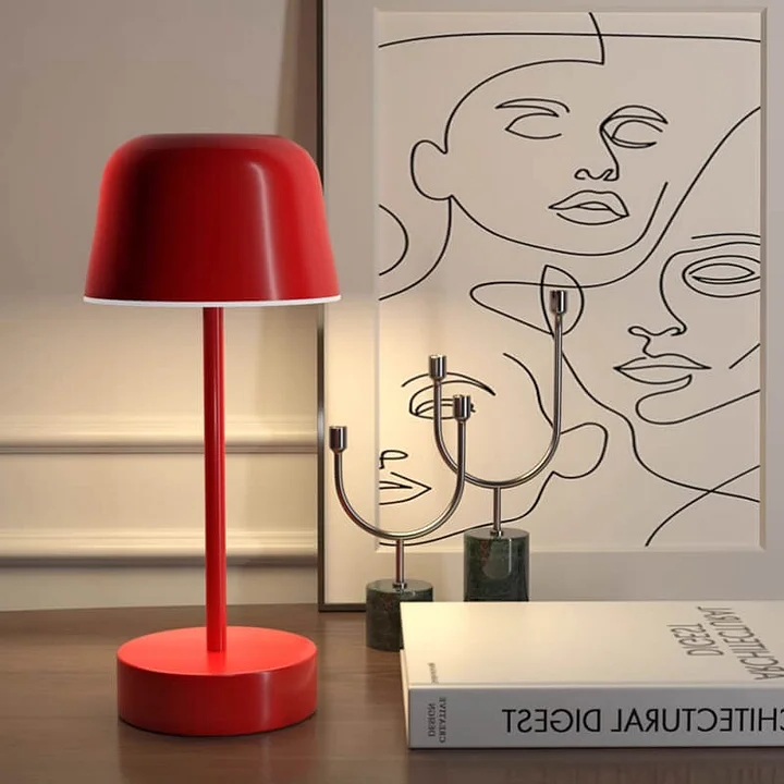 Modern Cordless Table Lamp with Dimmable Light and Adjustable Brightness – Rechargeable Bedside or Desk Lamp