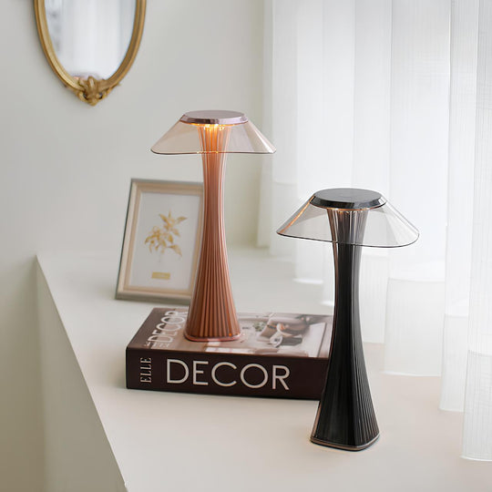 Elegant Sculpted Floor Lamp with Wireless Rechargeable Design – Versatile LED Lighting Options in Warm, Cool, and Natural White