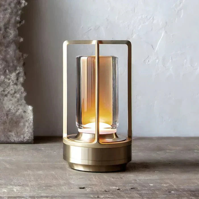 Elegant Waterproof Crystal Table Lamp – Dimmable Battery Operated Cordless Design for Indoor and Outdoor Use