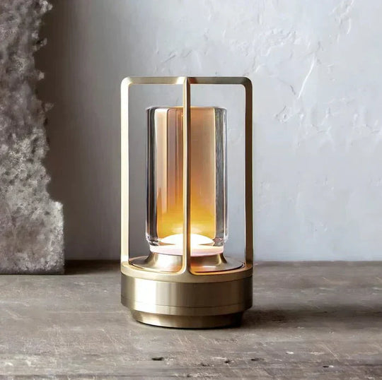 Elegant Waterproof Crystal Table Lamp – Dimmable Battery Operated Cordless Design for Indoor and Outdoor Use