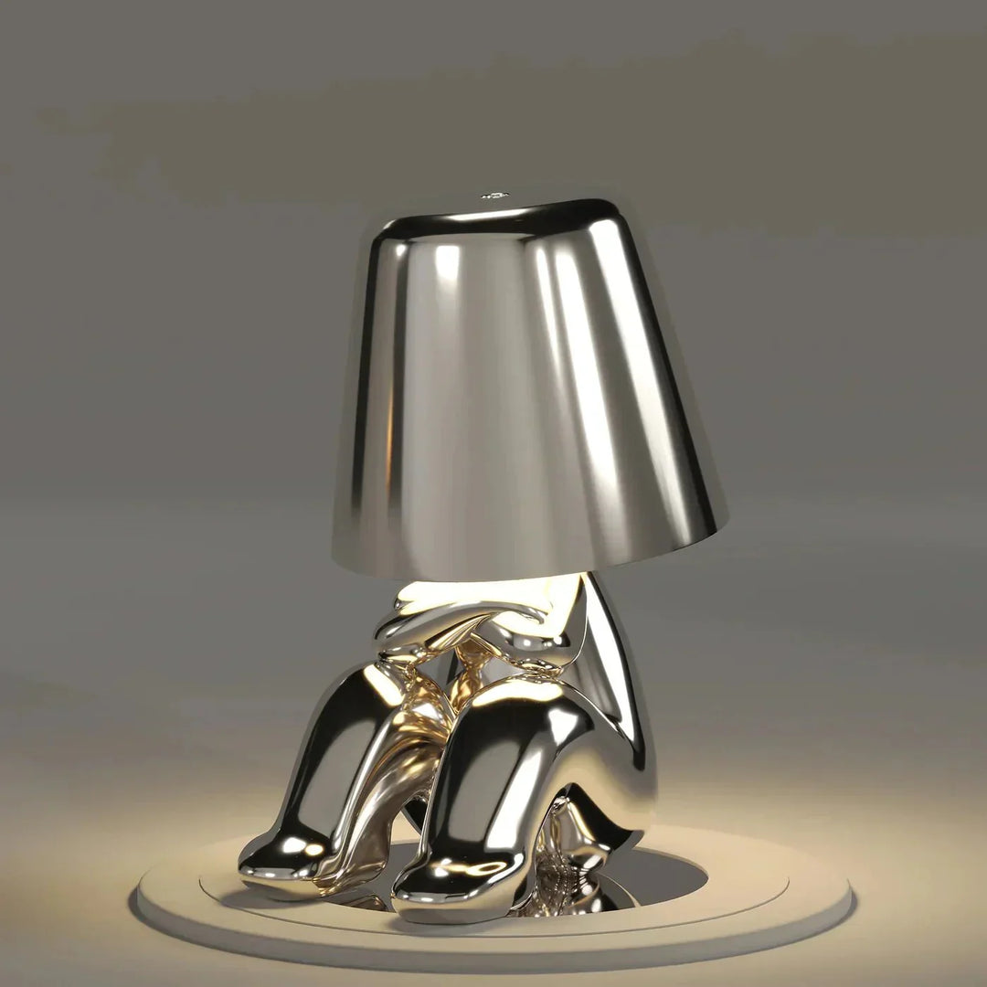 Portable Thinking Table Lamp | Unique Design| Wireless and Rechargeable