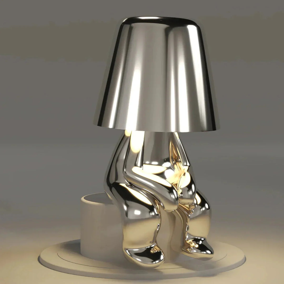 Portable Thinking Table Lamp | Unique Design| Wireless and Rechargeable