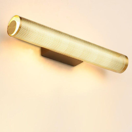 Elegant Gold Wall Sconce - Hardwired Bathroom Light for Modern Home Decor