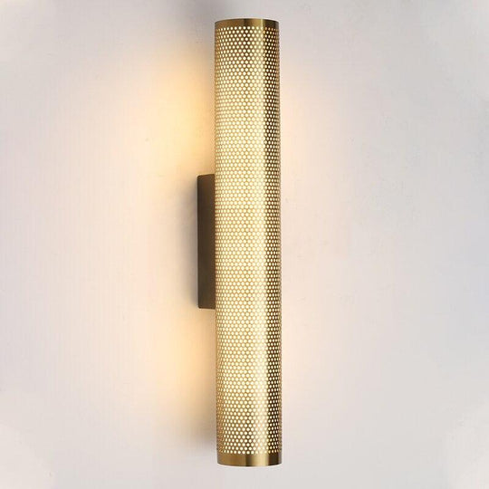 Elegant Gold Wall Sconce - Hardwired Bathroom Light for Modern Home Decor