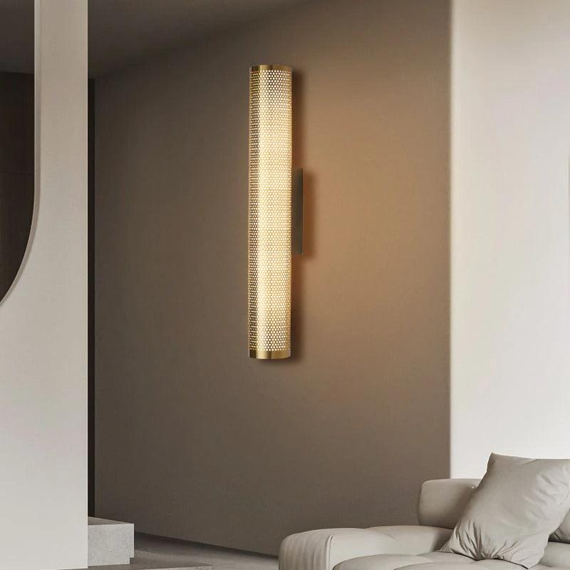 Elegant Gold Wall Sconce - Hardwired Bathroom Light for Modern Home Decor