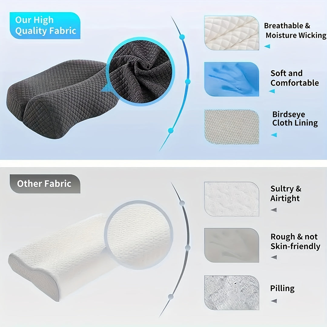 Ergonomic Neck Pillow, Contemporary Style, Adjustable Cervical Support for Shoulder & Cervical Pain Relief