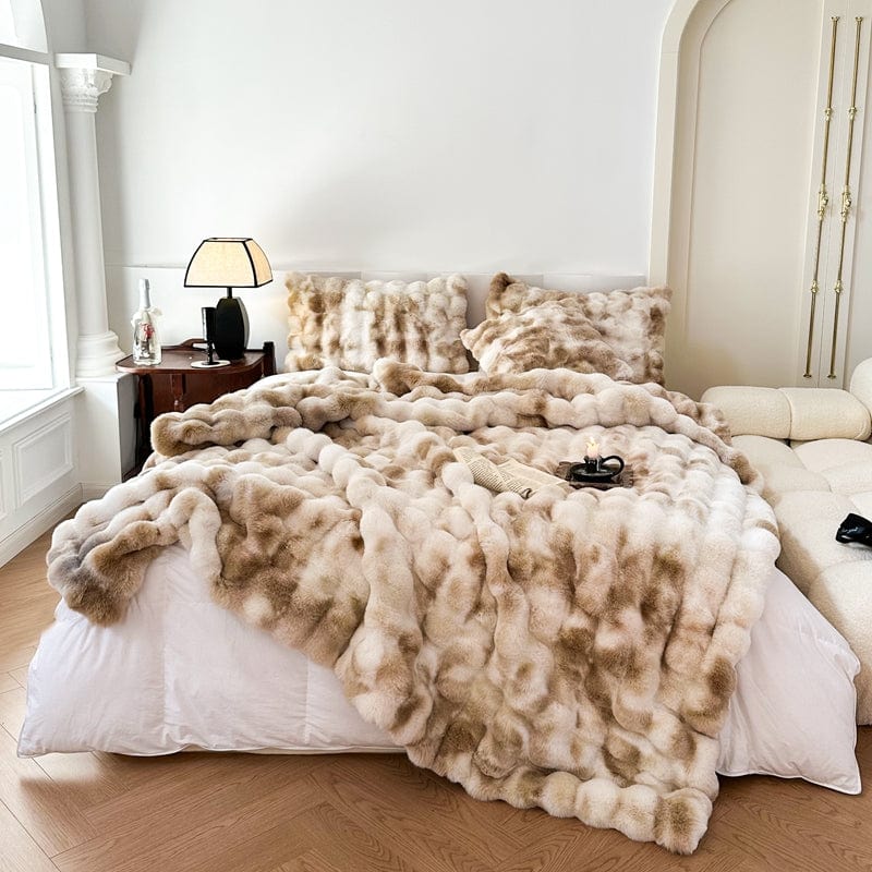Variant image for Luxurious Tie Dye Faux-Fur Throw Blanket – Soft, Cozy, Double-Sided, 50 x 60 Inches, Multi-Color-5