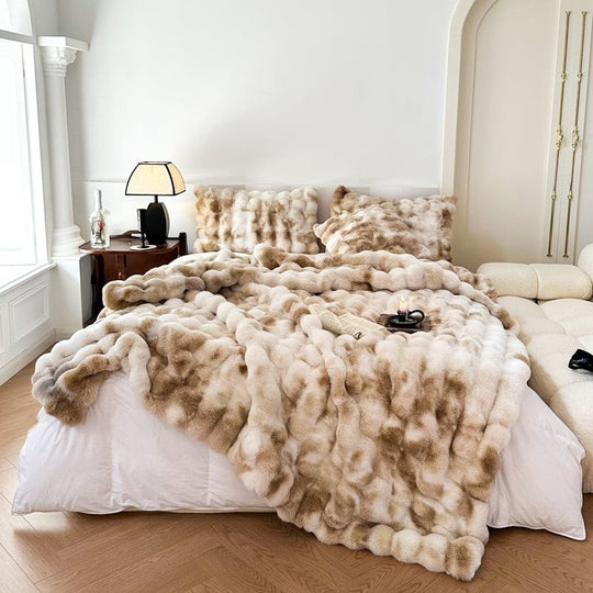 Variant image for Luxurious Tie Dye Faux-Fur Throw Blanket – Soft, Cozy, Double-Sided, 50 x 60 Inches, Multi-Color-5