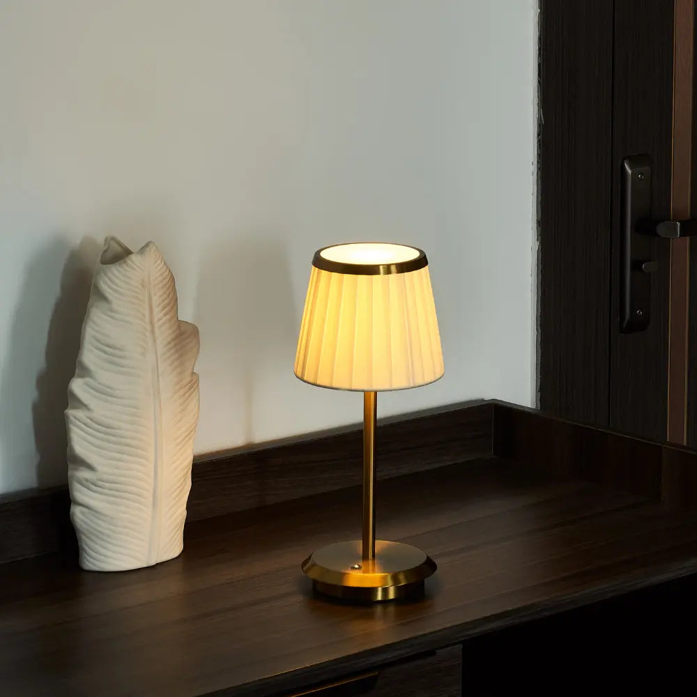 Classic Elegance Table Lamp - Dimmable Cordless Battery Operated Lamp with Waterproof Design for Indoor and Outdoor Use
