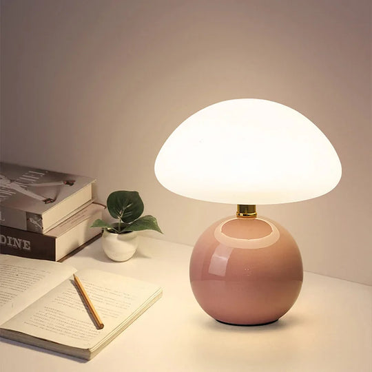 French Style | Ceramic Mushroom Table Lamp
