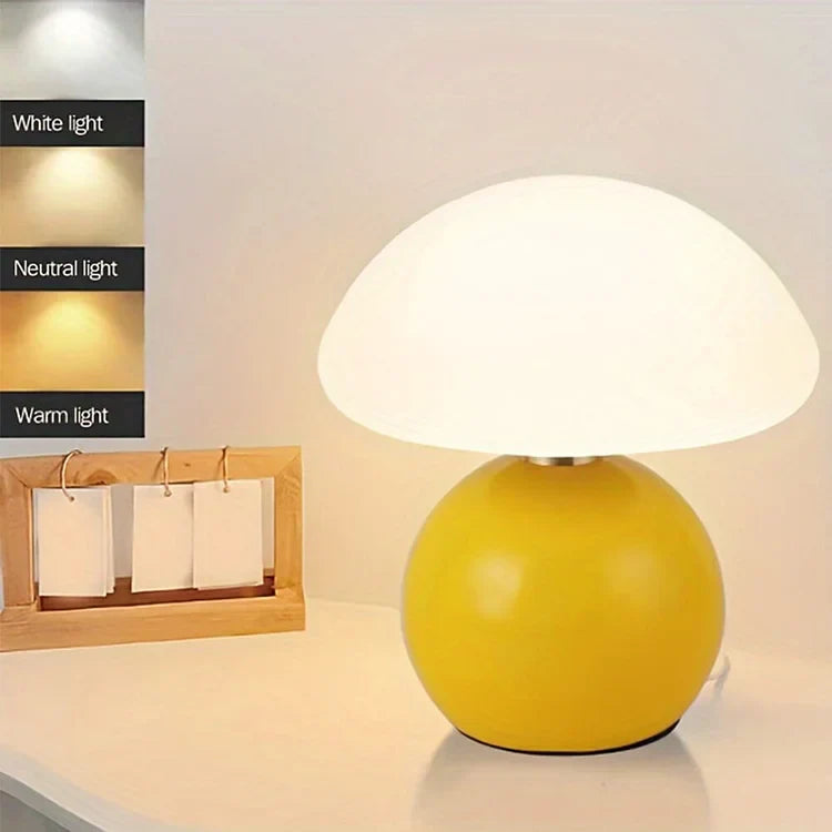 French Style | Ceramic Mushroom Table Lamp