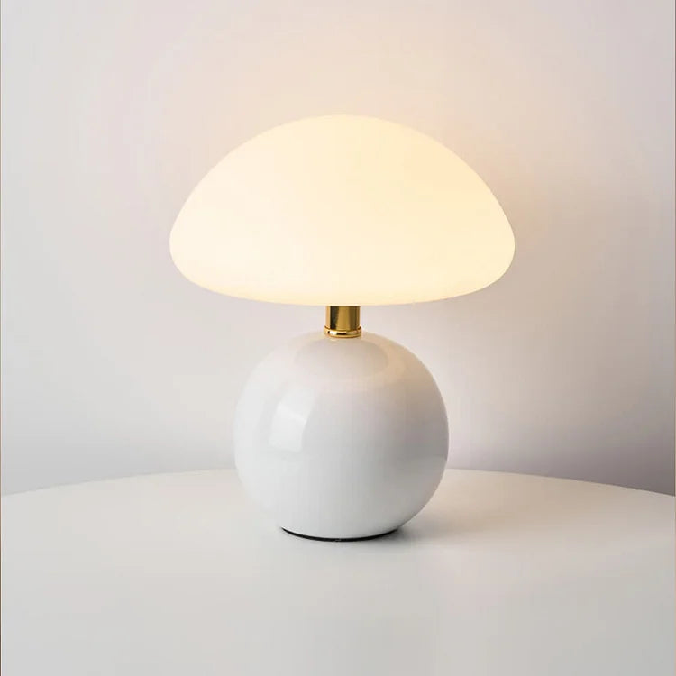 French Style | Ceramic Mushroom Table Lamp