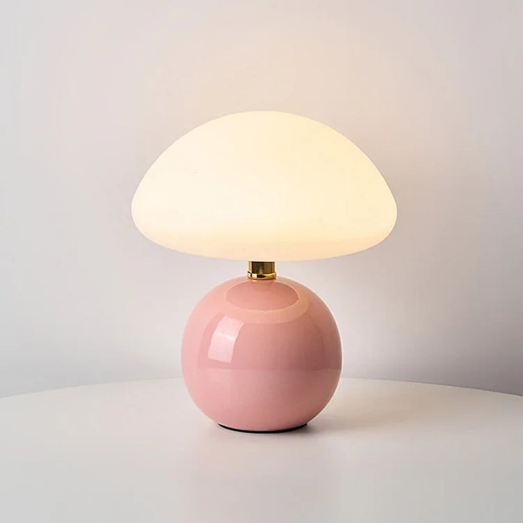 French Style | Ceramic Mushroom Table Lamp