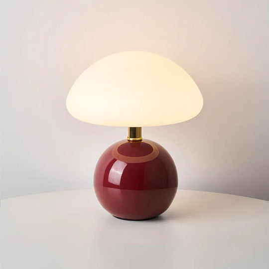 French Style | Ceramic Mushroom Table Lamp