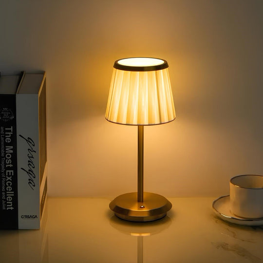 Classic Elegance Table Lamp - Dimmable Cordless Battery Operated Lamp with Waterproof Design for Indoor and Outdoor Use