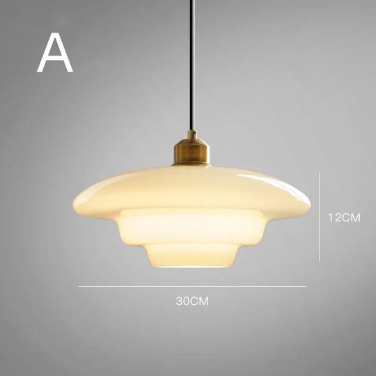 Elegant White Glass Pendant Light | Modern Minimalist Hanging Lamp