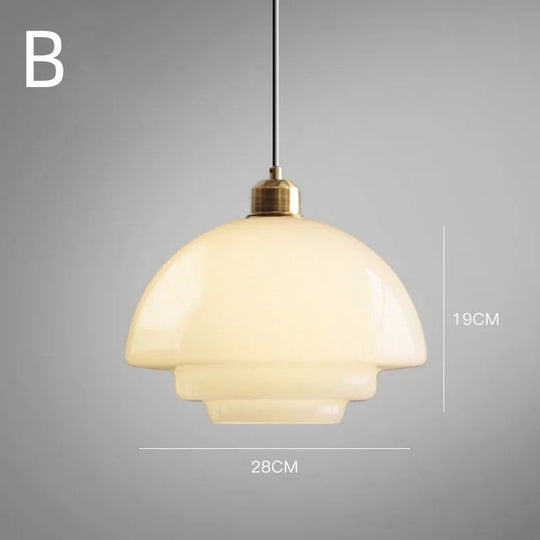 Elegant White Glass Pendant Light | Modern Minimalist Hanging Lamp